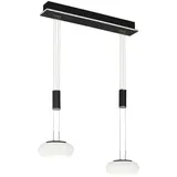 Paul Neuhaus Q-ETIENNE LED-Hängelampe 2fl, schwarz