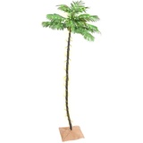 vidaXL Künstliche Palme mit 136 LEDs Warmweiß 220 cm
