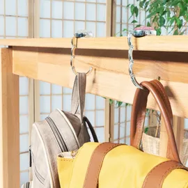kwmobile Taschenhalter für Tisch - 2x Handtaschenhalter für Tisch - Taschenhaken faltbar - Taschen Aufhänger - Taschen Halter Haken - Tischhaken... - Gold