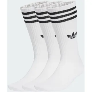 Adidas 3-Streifen High Crew Socken, 3 Paar - White / White / White - 46-48
