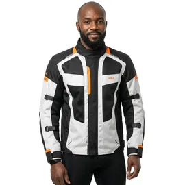 LS2 Scout Jacke / Grau / Orange Herren Gr.xl