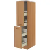 Flex-Well Apothekerschrank Nano ca. 30x160x60 cm Buchefarben