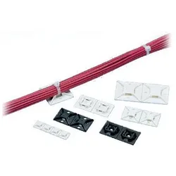 Panduit 4-Way Adhesive Backed Cable Tie Mounts - Kabelbinderbasis - weiß (Packun
