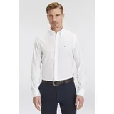 GANT Slim Fit Popeline Hemd Weiß S