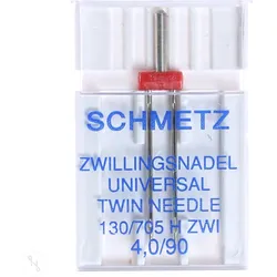 Schmetz Zwillings-Universal-Nadel 4 mm Stärke 90