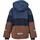 ZigZag Skijacke "Taylora", Jungen, Gr. 92, blau (blau, braun), 90% Polyester, 10% Elasthan, mehrfarbig, normal, ohne Ausschnitt, Jacken Skijacke, mit wind- und wasserdichter TPU-Membran