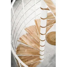 Minka Spindeltreppe Fusion 37 295 cm Edelstahl/Holz Grau