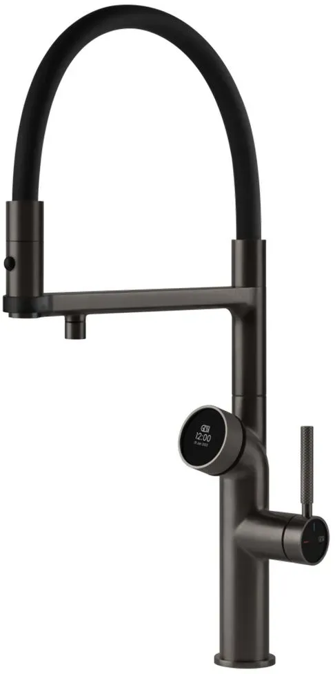 Gessi Vita Küchen-Multifunktionsarmatur - Metall schwarz gebürstet