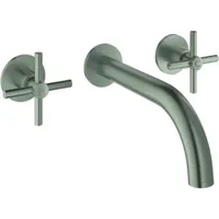 Grohe Atrio 3-Loch-Waschtischbatterie Satin Steel