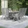 vidaXL Garten-Essgruppe 7-tlg. Grau