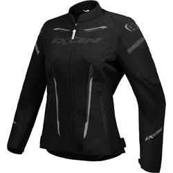 Ixon Striker Air Damen Motorrad Textiljacke, schwarz, Größe XL