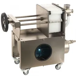 Grifo Hobby Inox 10 - Karton- und Plattenweinfilter - Weinpumpe zum Filtern von Wein -aus Edelstahl