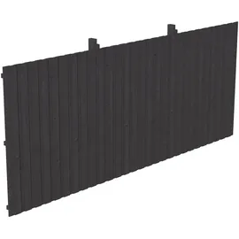 SKANHOLZ Carport-Rückwand SKANHOLZ, grau (anthrazit), B:550cm H:220cm, Holzwerkstoff, Gartenhaus-Seitenwände, aus Deckeschalung 20x120mm