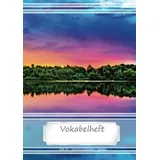 CreateSpace Vokabelheft DIN A5 - Sonnenuntergang, sunset: 70 Seiten liniert, zweispaltig (Motiv Vokabelhefte)