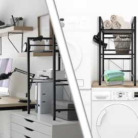 CLP Gewürzregal Marana 40,5 x 78 x 36 cm Schwarz