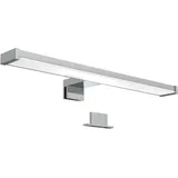 B.K.Licht Spiegelleuchte, LED Spiegellampe Badlampe Schminklicht Badezimmer neutral-weiß 600 Lumen IP44 40cm 1 flammig, Höhe: 4,5 cm grau Spiegelleuchte Bad-Spiegelleuchten Badleuchten Lampen Leuchten