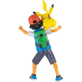 Jazwares Pokémon - Battle Feature Figure Ash & Pikachu (PKW2473)