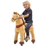 PonyCycle Mister Ed, Medium, E-Serie, Pferd mit Rollen, 4-8 Jahre, Lenkung, Handbremse, Gummirollen