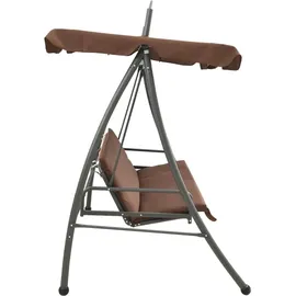 vidaXL Hollywoodschaukel 3-Sitzer kaffeebraun
