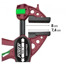 Einhandzwinge Quick, Spannweite 125cm