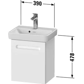 Duravit No.1 Waschtisch mit Unterschrank, 1 Tür,