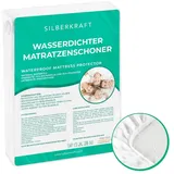 Silberkraft Matratzenbezug 140 x 200 cm wasserdicht, Anti-Milben, allergikergeeignet