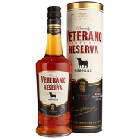 Osborne Veterano Reserva – Brandy de Jerez Solera Reserva aus Spanien, hergestellt nach dem Solera-Verfahren in edler Geschenkpackung mit 36% vol. (1x 0,7l)