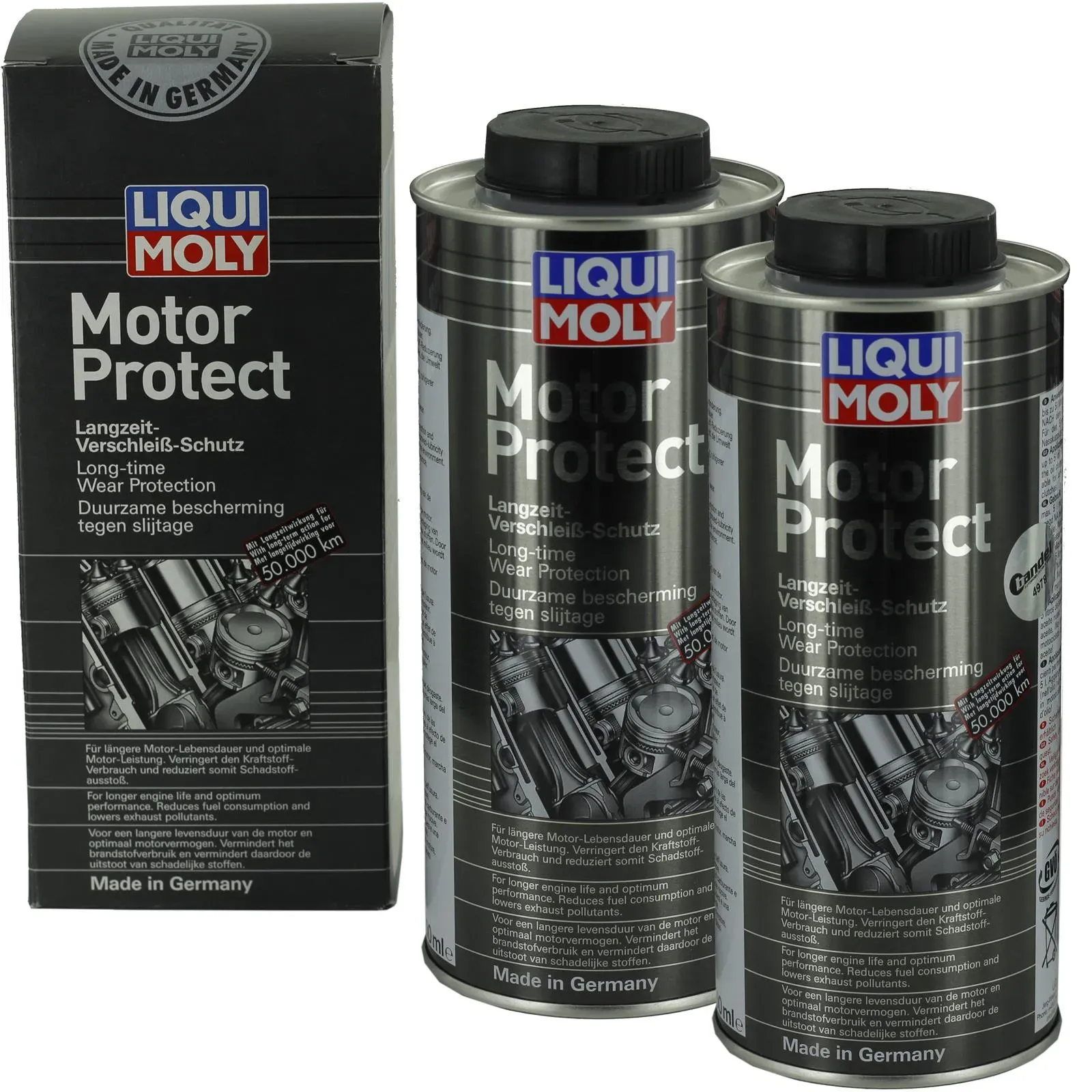 2x 500ml Liqui Moly Motor Protect Langzeit Verschleiss Schutz Additiv: