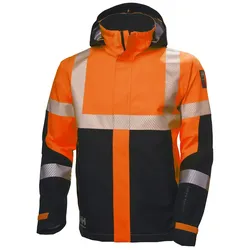 Warnschutz Regenjacke "ICU" - 3XL - orange/schwarz