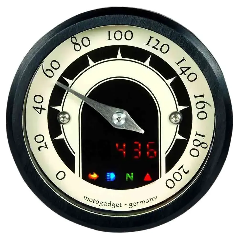 Motogadget Mst Tachometer - Gloss Black - One Size