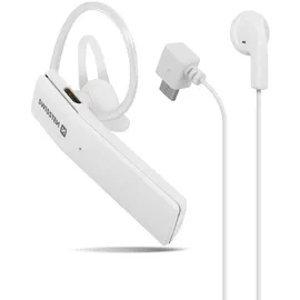 Swissten Ultraleichtes UL-9 Bluetooth-Freisprech-Headset mit MultiPoint - Weiß
