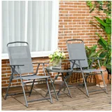 Outsunny Bistroset 3-tlg. Hellgrau