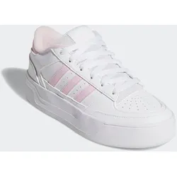 Sneaker Ballerinas ADIDAS SPORTSWEAR "TURNAROUND KIDS", Gr. 38,5, weiß (cloud weiß, clear pink, cloud weiß), Leder, Synthetik, sportlich, Schuhe