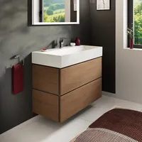 Hansgrohe Xilesa E Waschtischunterschrank 2 Schubkästen, Eiche Kaschmir