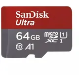 SanDisk Ultra microSD + SD-Adapter UHS-I U1 A1 100 MB/s 64 GB