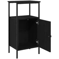 VidaXL Nachttische 2 Stk.Schwarz Eiche 41x31x80 cm Holzwerkstoff