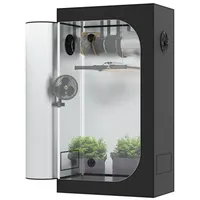 THE HOOKAH Gewächshaus Deluxe Growbox Growzelt Grow Box D600 Growschrank Zuchtschrank Zelt