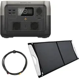 ECOFLOW River 2 0% MwSt §12 III UstG MAX 512Wh Powerstation mit 100W Solarpanel