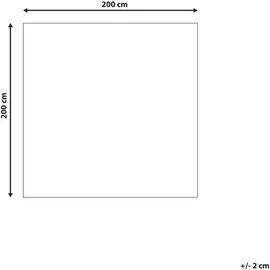 Beliani Teppich Hellbraun 200 x 200 cm