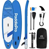 LifeGoods SUP Board Allround Compact, aufblasbares Stand-Up-Paddle-Board für Einsteiger und Kinder 300x76 cm, 100 kg, Blau – komplettes SUP Set - Blau