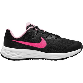 Nike Revolution 6 Nn (Gs) Sneaker, Black Hyper Pink Pink Foam, 36