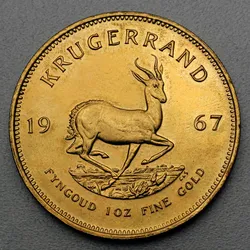 Goldmünze 1oz Krügerrand 1967 (Südafrika)