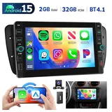 ESSGOO Android 15 Autoradio Carplay RDS GPS NAVI Für SEAT IBIZA 6J 2009-2013 Autoradio (RDS, 4+64GB(optional), Digitalradio (DAB), FM, SWC, Apple Carplay Android Auto GPS Navi WIFI BT EQ mit USB- und Type-C) schwarz