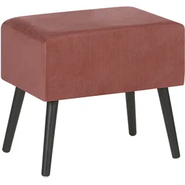 Beliani Nachttisch Eurostar 50 x 35 x 46 cm Rosa/Schwarz