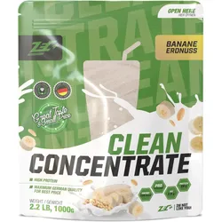 Zec+ CLEAN CONCENTRATE Protein/ Eiweiß Banane Erdnuss 1000g 1 KG