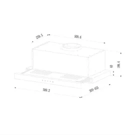 Cecotec Bolero Flux TLT 604000 Teleskopische Dunstabzugshaube 60 cm Silber