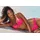 VENICE BEACH Bügel-Bandeau-Bikini Damen Orange 42 Cup D