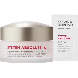 ANNEMARIE BÖRLIND SYSTEM ABSOLUTE SYSTEM ANTI-AGING Regenerierende Nachtcreme (50ml) + Gratis SYSTEM ABSOLUTE Glättende Augencreme im Sachet - Aktiviert die Kollagen- und Elastinproduktion