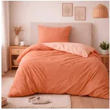 BestLivings Side Way Terracotta/White 135 x 200 cm + 80 x 80 cm