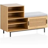 FineBuy Schuhbank FineBuy Garderobe mit Sitzbank 120 cm Wiener